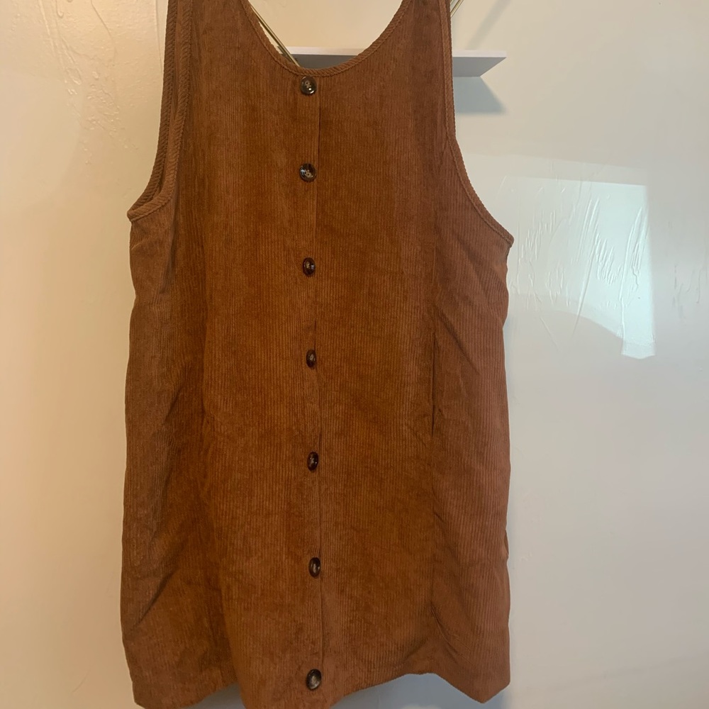 Corduroy overall skirt/Dress